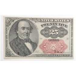 Fifth issue fractional currency 25 cent XF