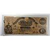 Image 1 : 1861  $100 Confederate States of America note VF some holes around signature
