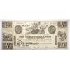 1840 $5 note Chesapeake & Ohio Canal Co.  CU