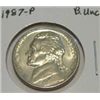 Image 1 : 1987-P JEFFERSON NICKEL *RARE BU UNC HIGH GRADE - NICE COIN*!!