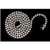 Image 1 : NECKLACE: 14KWG necklace set with 137 RBC diamonds