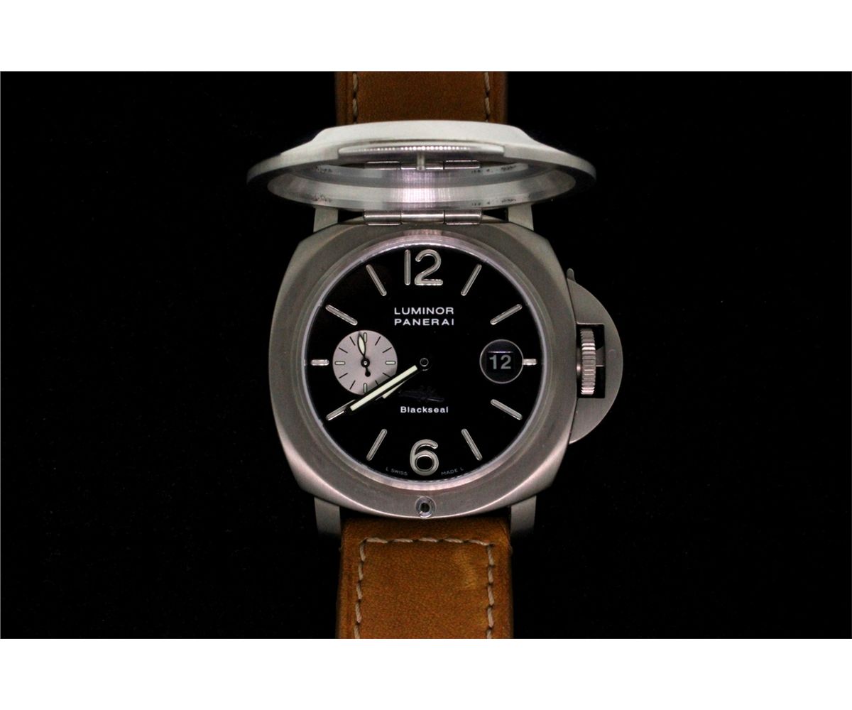 WATCH Titanium gents Panerai Firenze 1860 Luminor Black Seal Diver's
