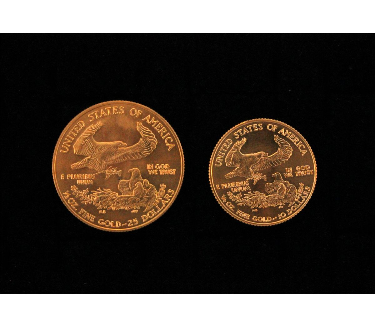 PRECIOUS METALS (2) American Gold Eagle coins