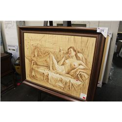 FRAMED PRINT 55 X 45- "NUDE"