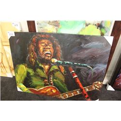 OIL PAINTING 40X36 "JAZZ PLAYER"
