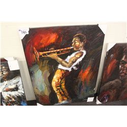 OIL PAINTING 36"X48"JAZZ PLAYER"