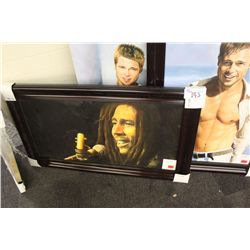 FRAMED PRINT 48"X27" - "BOB MARLEY"