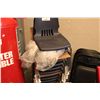 Image 1 : LOT OF 12 BLUE PLASTIC STACKING CHAIRS