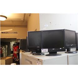 LOT OF 10 -17  LCD MONITORS