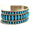 Image 2 : Navajo Turquoise Sterling Silver Cuff Bracelet - Daniel Mike