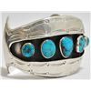 Image 2 : Old Pawn Turquoise Sterling Silver Cuff Bracelet