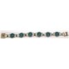 Image 2 : Zuni Turquoise Needlepoint Sterling Silver Link Bracelet - Josie Owaleon