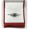 Image 1 : Estate blue diamond ring