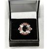 Image 1 : Sterling silver garnet ring