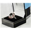 Image 2 : Sterling silver garnet ring