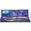 Image 1 : Bone handled carving set with original box