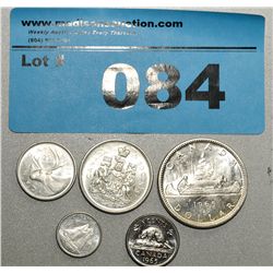 Royal canadian mint 5pc coin set;