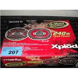 Pair of  Sony Explode 240W 4 way automobile
