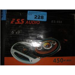 One set of ESS Audio 6x9 450W automobile speakers