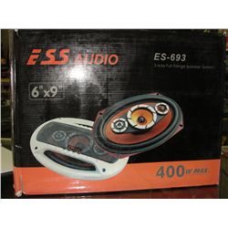 One set of ESS Audio 6x9 400W automobile speakers