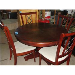 Cherry finish 5pc dinette set;