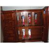 Image 1 : Beautiful mahogany finish bookshelf / display