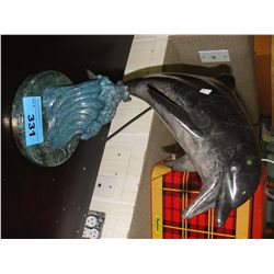 Bronz dolphin titled "wave runner" by J Wyatt
