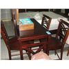Image 1 : Counter height bistro style table with 3 chairs