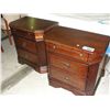 Image 1 : Mahogany finish matching 3 drawer night stand