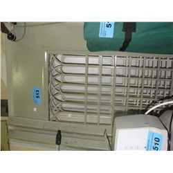 Set of 3 heavy steel security doors with door