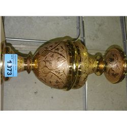 Brass urn style vase