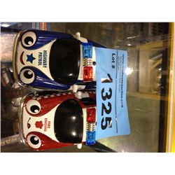 2 collectable diecast metal police cars