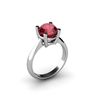 Image 1 : Garnet 1.60ctw Ring 14kt White Gold