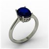 Image 1 : Sapphire 2.20 ctw Ring 14kt White Gold