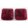 Image 2 : 96.45ctw Ruby Emerald Cut Loose Gemstone Lot of 2