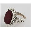 Image 2 : 32.87ctw Sterling Silver OvalCut Ruby Beryl Ring