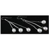 Image 2 : Natural 4.39g Freshwater Dangling Silver Earring