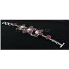 Image 2 : Fashion Silver 200.00ctw Oval Ruby Beryl Bracelet