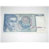 Image 1 : 1990 YUGOSLAVIA 500 DINARA NOTE BOOK VALUE $225.00 *EXTREMELY RARE UNC HIGH GRADE NOTE*!!