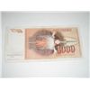 Image 2 : 1990 YUGOSLAVIA 1000 DINARA NOTE BOOK VALUE $18.00 *EXTREMELY RARE UNC HIGH GRADE NOTE*!!