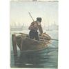 Image 1 : An Irish Style Oil on Canvas depicting eld...