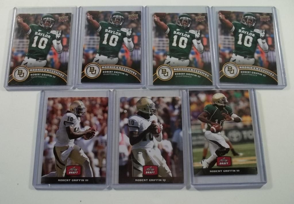 7 - Robert Griffin III Rookie Football Cards