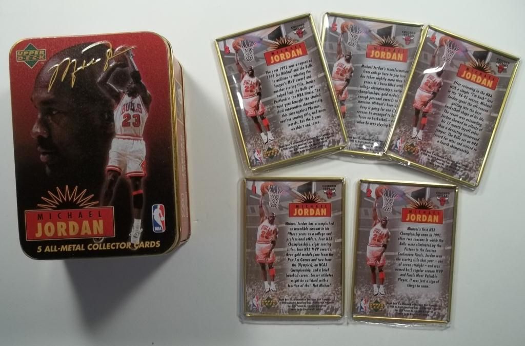 michael jordan all metal collector cards