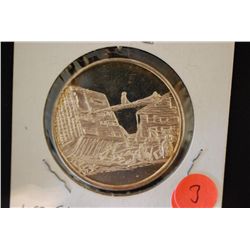 Flood of 1889 Silver Round; .999 Fine Silver 1 Oz.; Home Of John Schultz; EST. $35-45