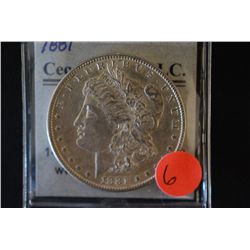1881 Silver Morgan $1; EST. $30-40