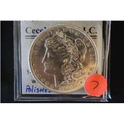 1921 Silver Morgan $1; Polished; EST. $30-40