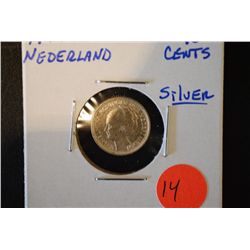 1944 Netherland 10 Cents Foreign Coin; Silver; EST. $5-20