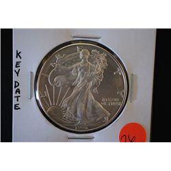 1996 Silver Eagle $1; Key Date; EST. $45-60