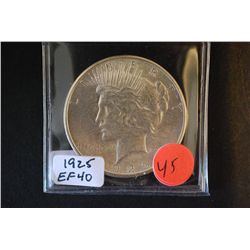 1925 Peace $1; EF40; EST. $30-40