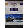 Image 1 : 2003 US Maine State Quarter Mint Set W/US Postal Stamps; P&D Mints; EST. $5-10